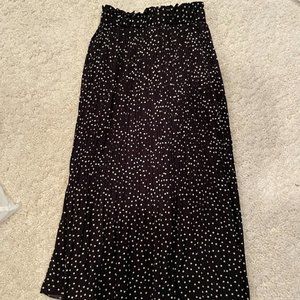 Polka Dot Pleated Skirt